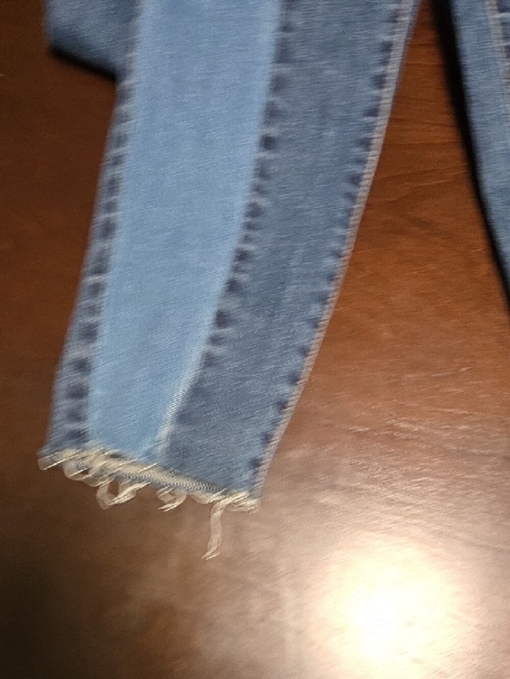 PacSun Two-Tone Blue Patchwork Skinny Jeans - Picture 4 of 5